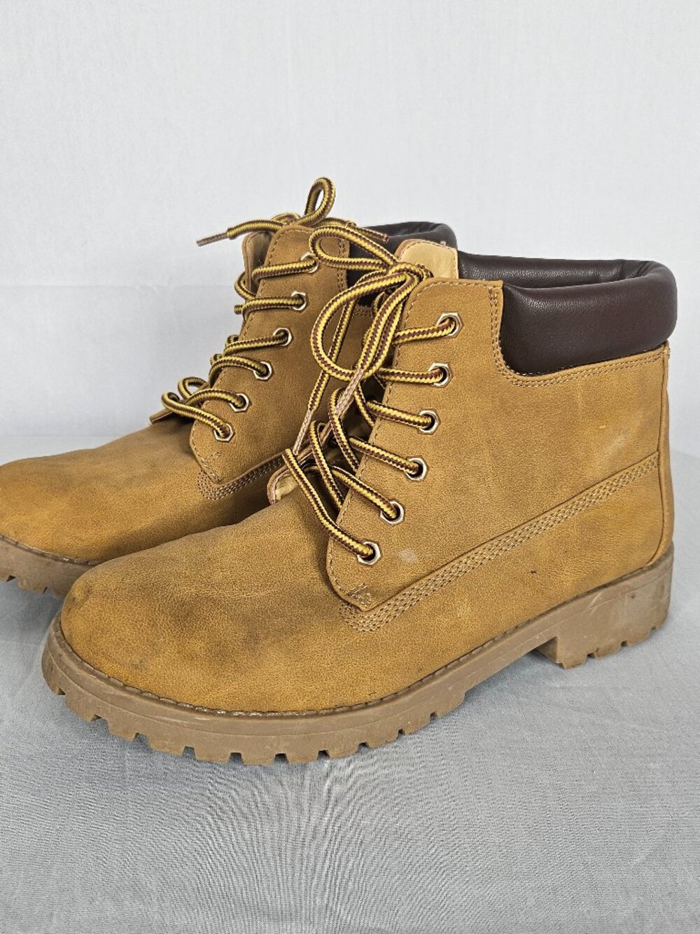 SO Ankle Boots | Lace Up Utility Combat Boots | Tan | Women’s Size 7M